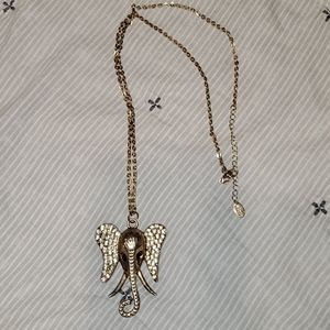 Long Chain Elephant Necklace